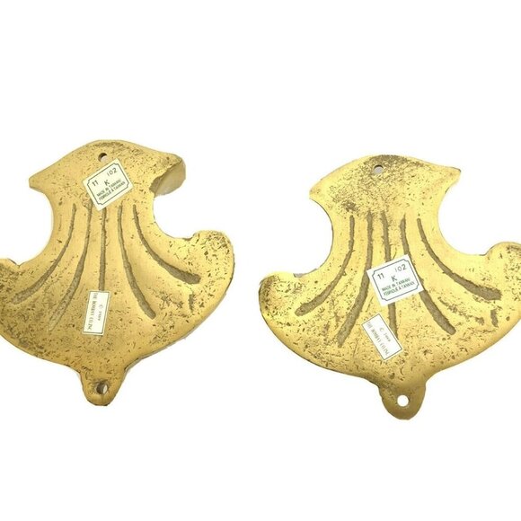 Pair Of Bombay Company Brass Wall Sconces Urn Design Vintage 1989 - Picture 3 of 10